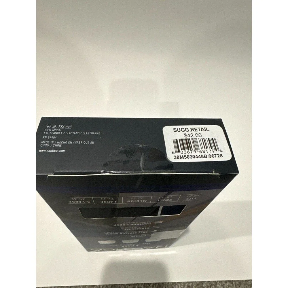 Nautica Luxe Boxer Briefs Men’s Size S 28-30 3 Pack Stretch Modal NIB